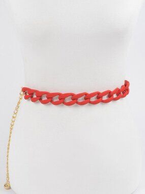 Vivid Color Chain Belt